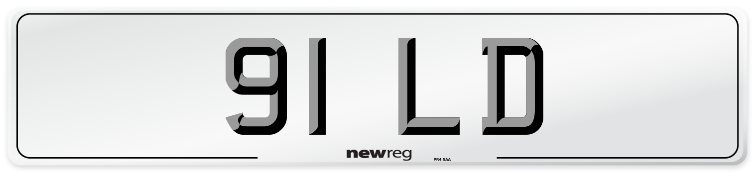 91 LD Number Plate from New Reg